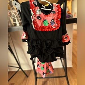 HALLOWEEN little girl outfit set.